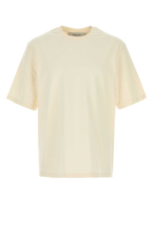 Cream cotton t-shirt GOLDEN GOOSE DELUXE BRAND (GUP01873P001576)
