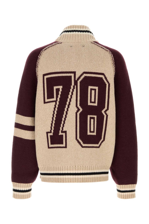 Beige wool blend cardigan GOLDEN GOOSE DELUXE BRAND (GUP02583P002401)