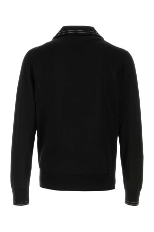 Black silk polo shirt Black DOLCE & GABBANA (GXZBATJBSOI)