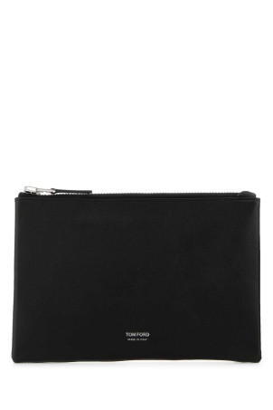 Black leather clutch TOM FORD (H0742LGO066S)