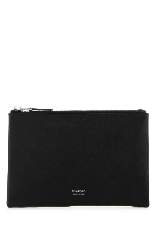Black leather clutch TOM FORD (H0742LGO066S)