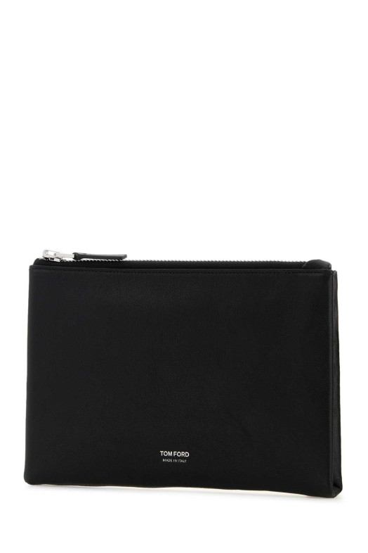 Black leather clutch TOM FORD (H0742LGO066S)