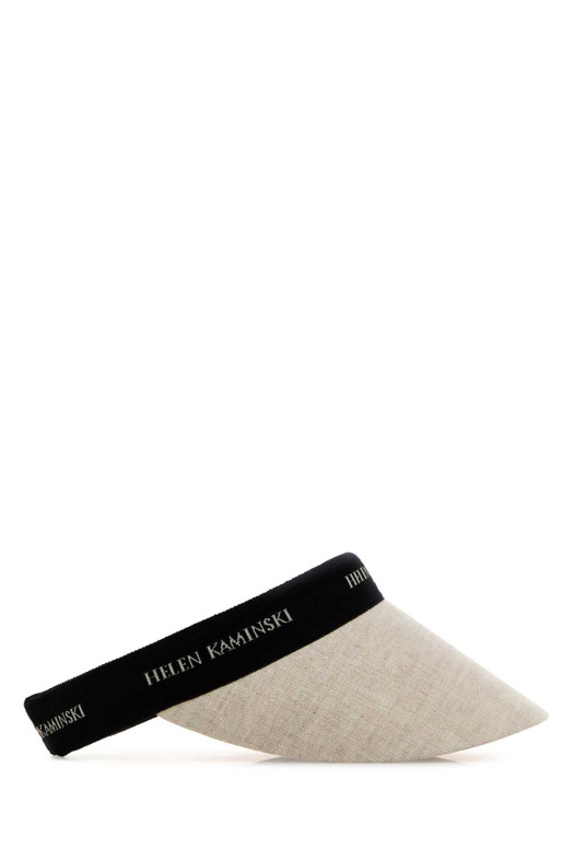 Grey linen Brooke visor Yellow HELEN KAMINSKI (HAT52278)