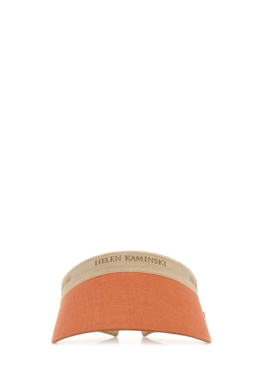 Orange linen Brooke visor HELEN KAMINSKI (HAT52278)