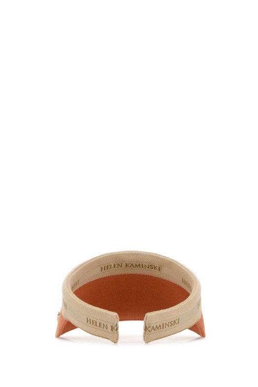 Orange linen Brooke visor HELEN KAMINSKI (HAT52278)