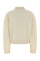 Ivory cashmere oversize Homere polo shirt Beige LOULOU DE SAISON (HOMERELDS)