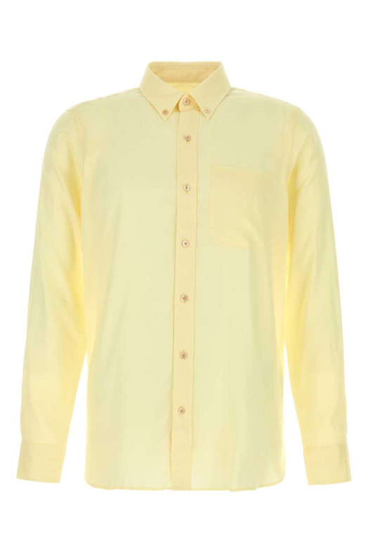 Yellow lyocell shirt TOM FORD (HSO002FMT058)