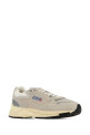 Light grey leather and mesh Hyperway sneakers AUTRY (HYLM)