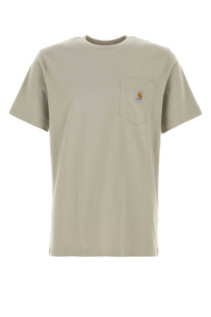 Dove grey cotton S/S Pocket T-shirt CARHARTT WIP (I030434)