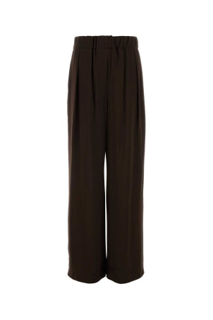 Chocolate satin wide-leg pant JIL SANDER (J02KA0383J65022)