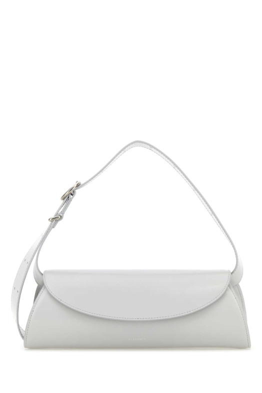 Light grey leather small Cannolo crossbody bag JIL SANDER (J07WD0023P5355)