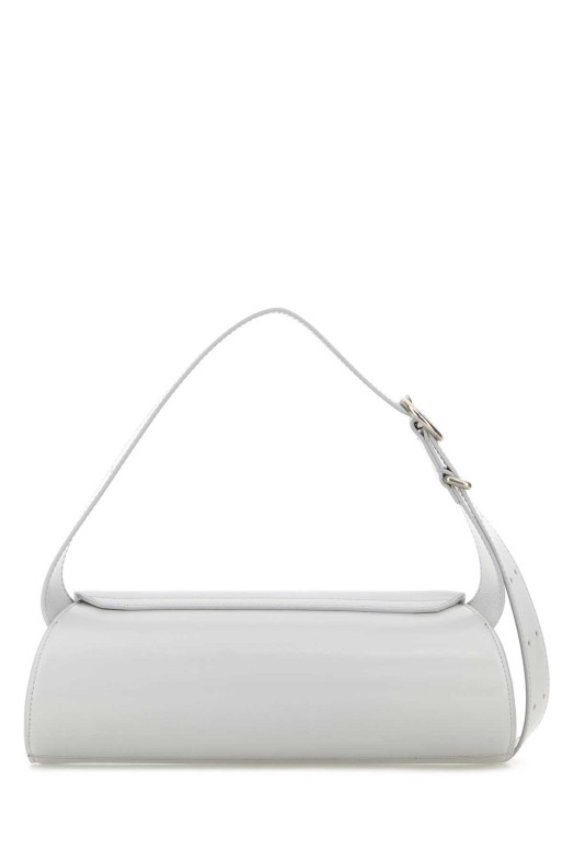 Light grey leather small Cannolo crossbody bag JIL SANDER (J07WD0023P5355)