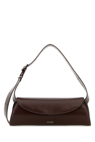 Chocolate leather small Cannolo crossbody bag JIL SANDER (J07WD0023P5355)