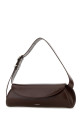 Chocolate leather small Cannolo crossbody bag JIL SANDER (J07WD0023P5355)