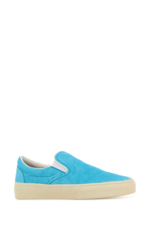 Light blue suede slip ons TOM FORD (J1368LCL123N)