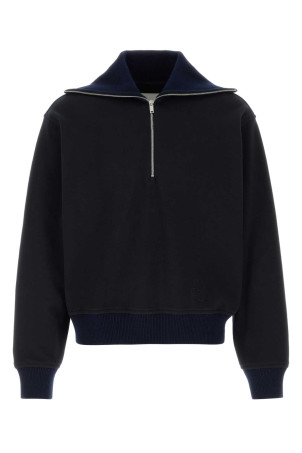 Navy blue cotton sweatshirt Black JIL SANDER (J22GU0146J20245)
