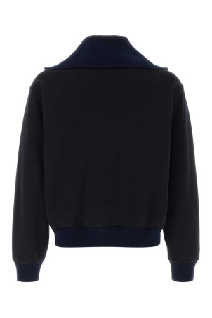 Navy blue cotton sweatshirt Black JIL SANDER (J22GU0146J20245)