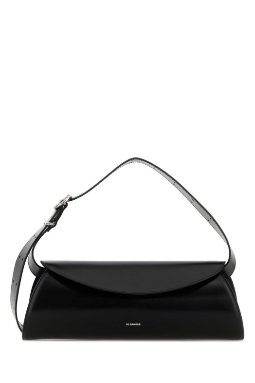 Black leather Cannolo Grande shoulder bag JIL SANDER (J25WD0010P5646)