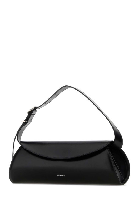 Black leather Cannolo Grande shoulder bag JIL SANDER (J25WD0010P5646)