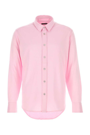 Pink silk blend shirt TOM FORD (JBL014JMS026)
