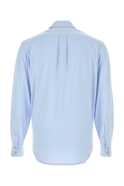 Powder blue silk blend shirt TOM FORD (JBL014JMS026)