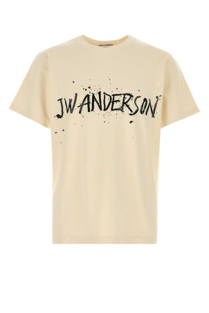Melange ivory cotton t-shirt JW ANDERSON (JT0307PG1936)