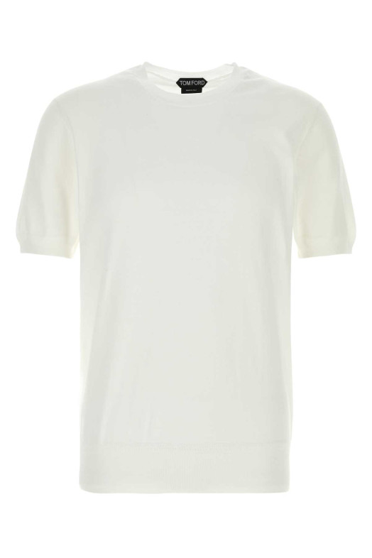 White cotton sweater TOM FORD (KCS026YMC040)