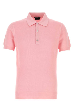 Pink piquet polo shirt TOM FORD (KPS033YMS142)