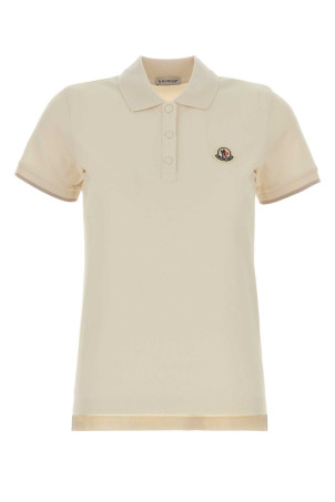 Cream piquet polo shirt Multicolor MONCLER (L10938A0000484720)