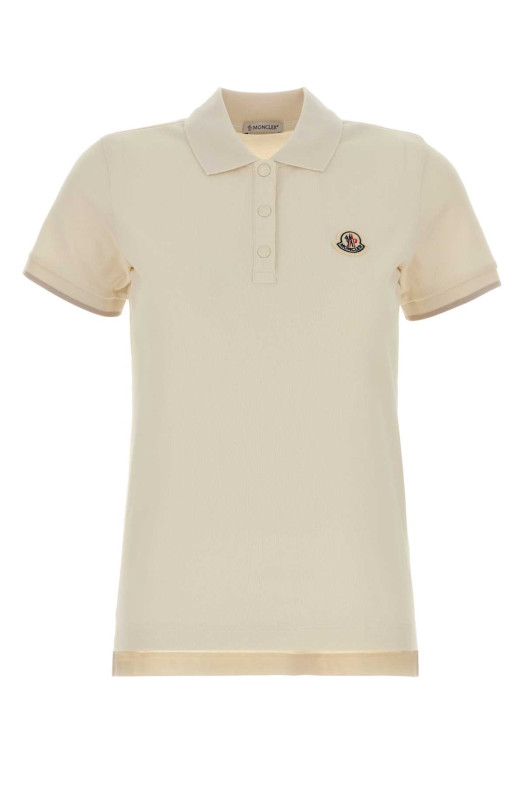 Cream piquet polo shirt Multicolor MONCLER (L10938A0000484720)
