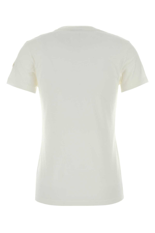White cotton t-shirt MONCLER (L10938C73200V8058)