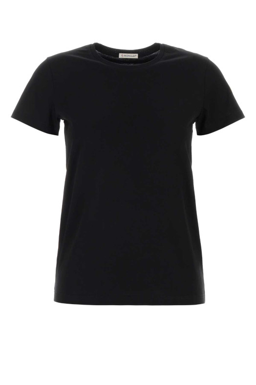 Black cotton t-shirt Black MONCLER (L10938C73200V8058)