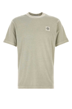 Dove grey cotton t-shirt STONE ISLAND (L1S152100026S0057)