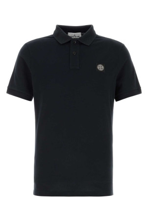 Midnight blue stretch piquet polo shirt Black STONE ISLAND (L1S152200008S0017)