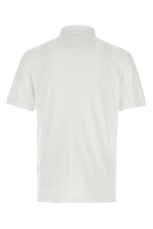 White stretch piquet polo shirt STONE ISLAND (L1S152200008S0017)