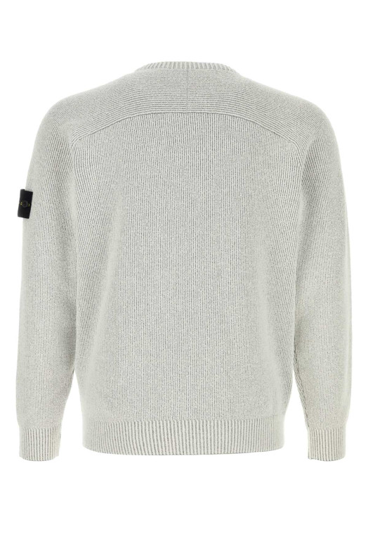 Light grey cotton blend sweater STONE ISLAND (L1S155100033S0N12)