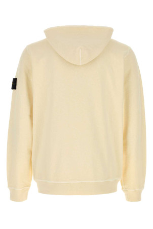 Cream cotton sweatshirt White STONE ISLAND (L1S156100032S0060)