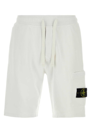 White cotton bermuda shorts STONE ISLAND (L1S156200011S0051)