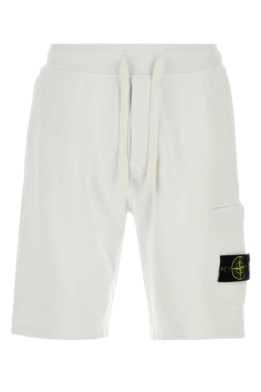 White cotton bermuda shorts STONE ISLAND (L1S156200011S0051)