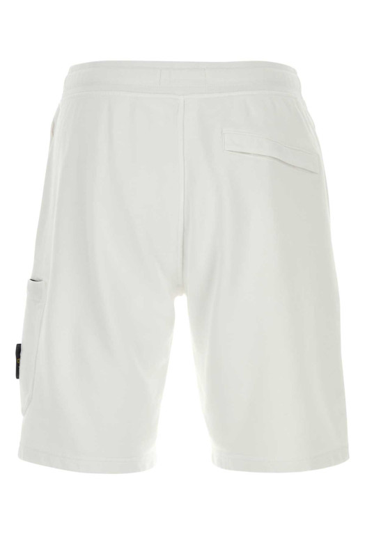 White cotton bermuda shorts STONE ISLAND (L1S156200011S0051)