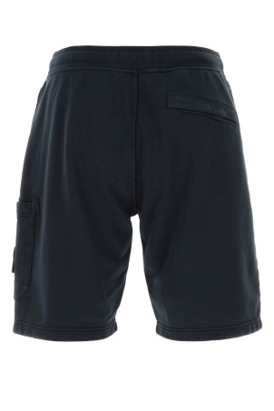Midnight blue cotton bermuda shorts Black STONE ISLAND (L1S156200011S0051)