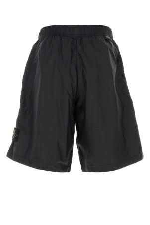 Black nylon bermuda shorts Black STONE ISLAND (L1S15L100006S0163)