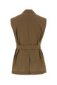 Cappuccino cotton blend vest BRUNELLO CUCINELLI (M0F797758)