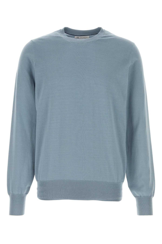 Air force blue cotton sweater BRUNELLO CUCINELLI (M2900100)