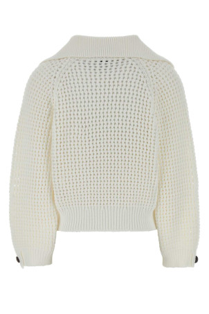 White cotton blend sweater BRUNELLO CUCINELLI (M89302602)