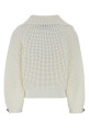 White cotton blend sweater BRUNELLO CUCINELLI (M89302602)
