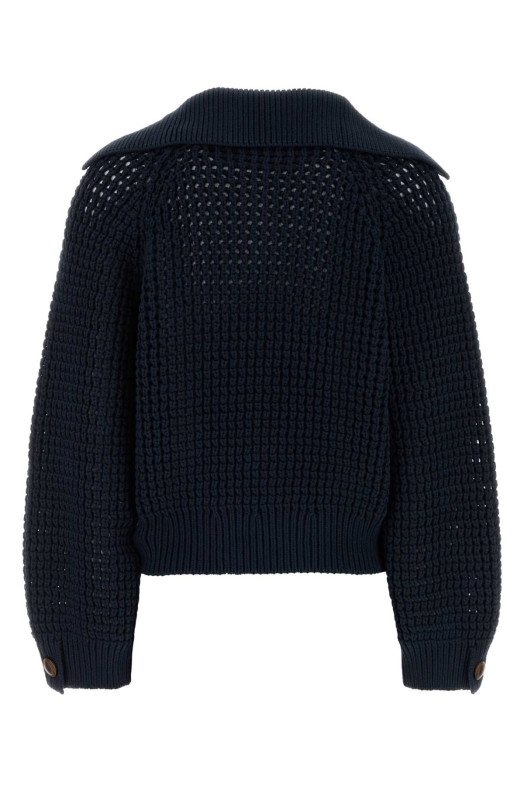 Blue cotton blend sweater BRUNELLO CUCINELLI (M89302602)