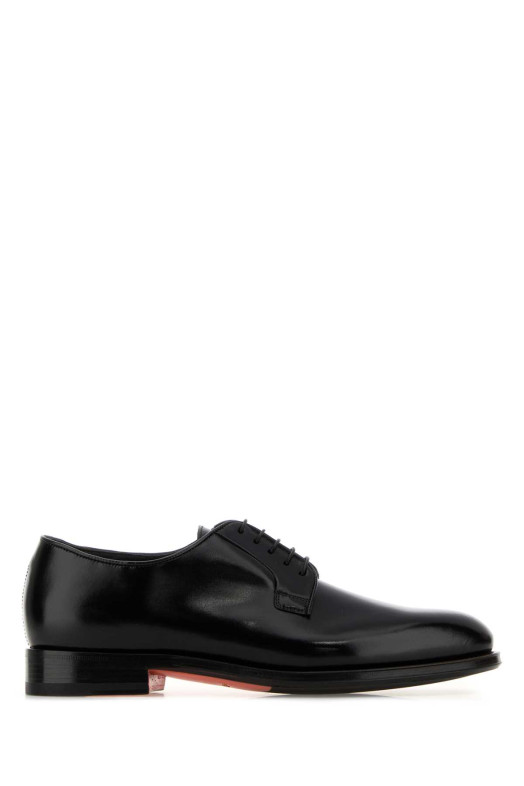 Black leather Ensley lace-up shoes SANTONI (MCCO17837PG4HOBR)