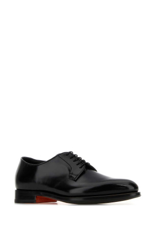 Black leather Ensley lace-up shoes SANTONI (MCCO17837PG4HOBR)