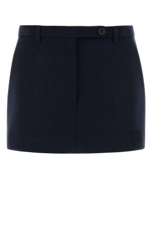 Navy stretch jersey mini skirt Blue MIU MIU (MG2573SOOO18FQ)